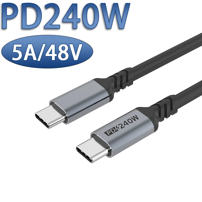 240W USB C To USB C Cable for MacBook Pro IPad Laptop 5A PD Type C Fast Charging Cord Data Wire for Realme Xiaomi Poco F3 12
240W USB C To USB C Cable for MacBook Pro IPad Laptop 5A PD Type C Fast Charging Cord Data Wire for Realme Xiaomi Poco F3 12