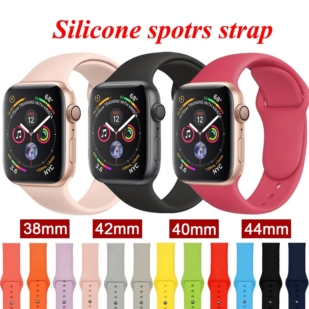 【Apple Watch Strap】Apple Watch Series 7/6/se/5/4/3/2/1 Soft Silicone Sports Strap for iWatch 41mm 45mm 38mm 40mm 44mm 42mm Smart
【Apple Watch Strap】Apple Watch Series 7/6/se/5/4/3/2/1 Soft Silicone Sports Strap for iWatch 41mm 45mm 38mm 40mm 44mm 42mm Smart