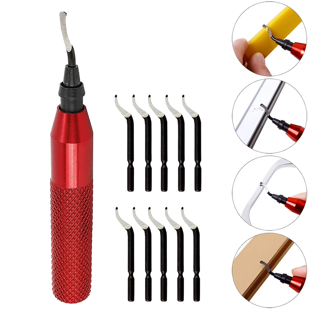 RB3000 Handle Burr Metal Deburring Tool With 10pcs BK3010 Trimming Blades Deburr Burr Scraper For Wood Plastic Reamer Tool
RB3000 Handle Burr Metal Deburring Tool With 10pcs BK3010 Trimming Blades Deburr Burr Scraper For Wood Plastic Reamer Tool