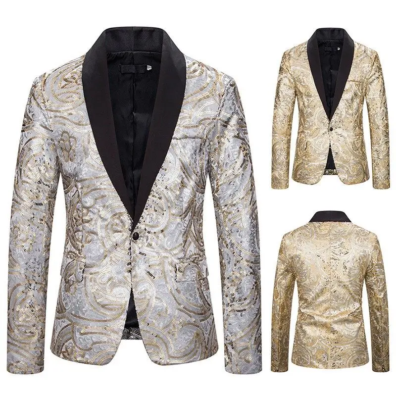 Men's suit sequins performance dress suit nightclub men's clothing host emcee studio jacket suit black blazer men
Men's suit sequins performance dress suit nightclub men's clothing host emcee studio jacket suit black blazer men