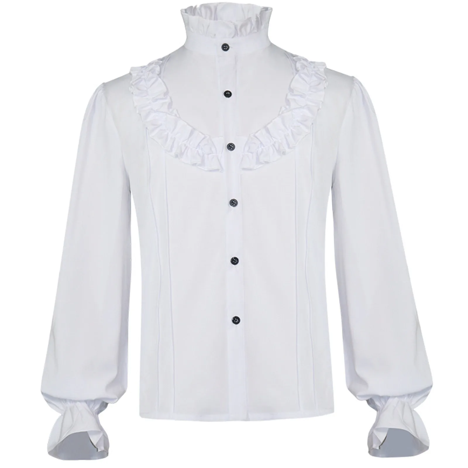 Men Renaissance Shirt Long Sleeve Medieval Pirate Steampunk Colonial Shirt Blouses Top Halloween Perform Cosplay Costume Homme
Men Renaissance Shirt Long Sleeve Medieval Pirate Steampunk Colonial Shirt Blouses Top Halloween Perform Cosplay Costume Homme