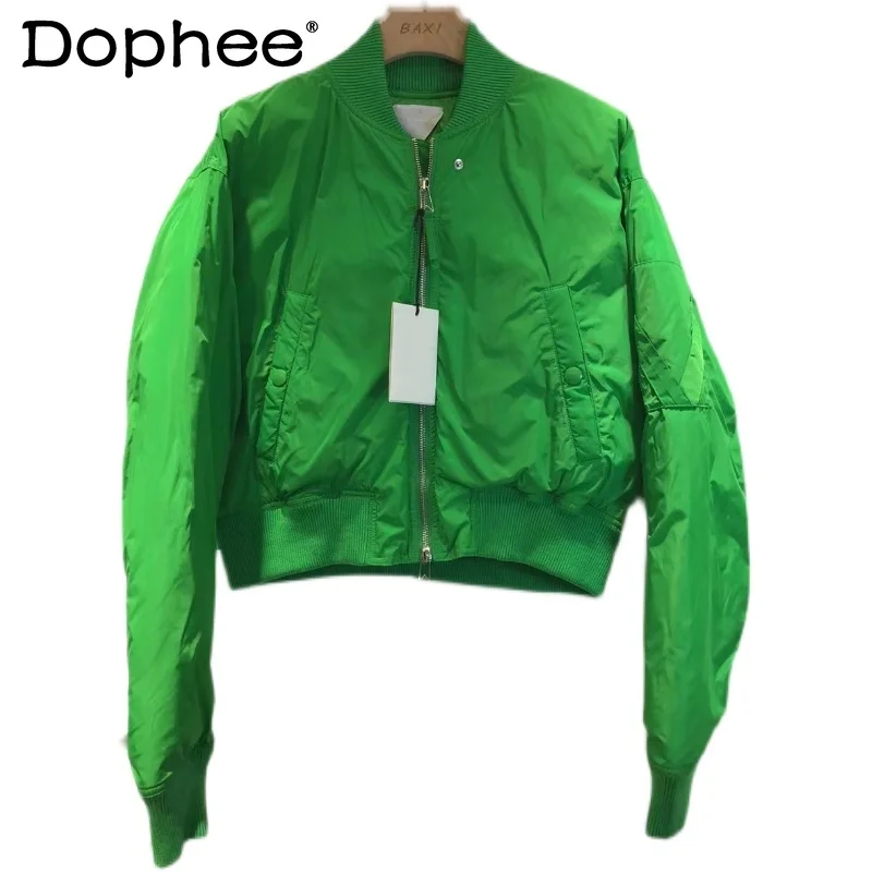 2022 Spring Winter New Cotton-Padded Coat Women's Warm Green Zipper Bread Coat Cotton Jacket Female Thick Warm Coats Outerwear
2022 Spring Winter New Cotton-Padded Coat Women's Warm Green Zipper Bread Coat Cotton Jacket Female Thick Warm Coats Outerwear