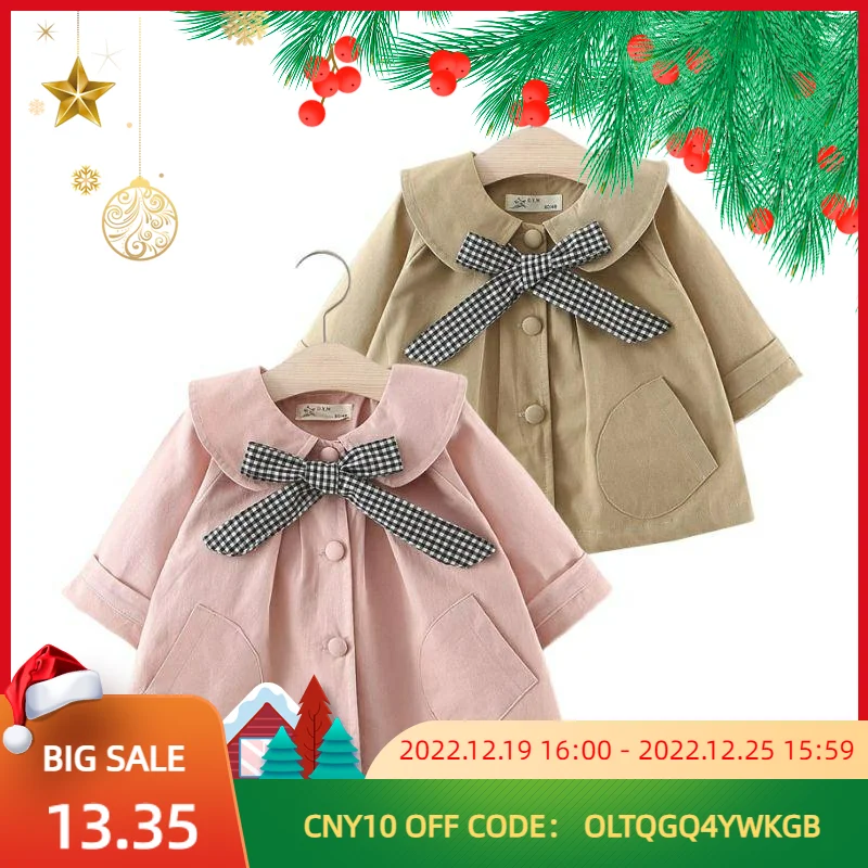 Coat for Girls Solid Color Plaid Collar Korean Version With Pocket Single Breasted Spring and Autumn Cute Children Clothing
Coat for Girls Solid Color Plaid Collar Korean Version With Pocket Single Breasted Spring and Autumn Cute Children Clothing