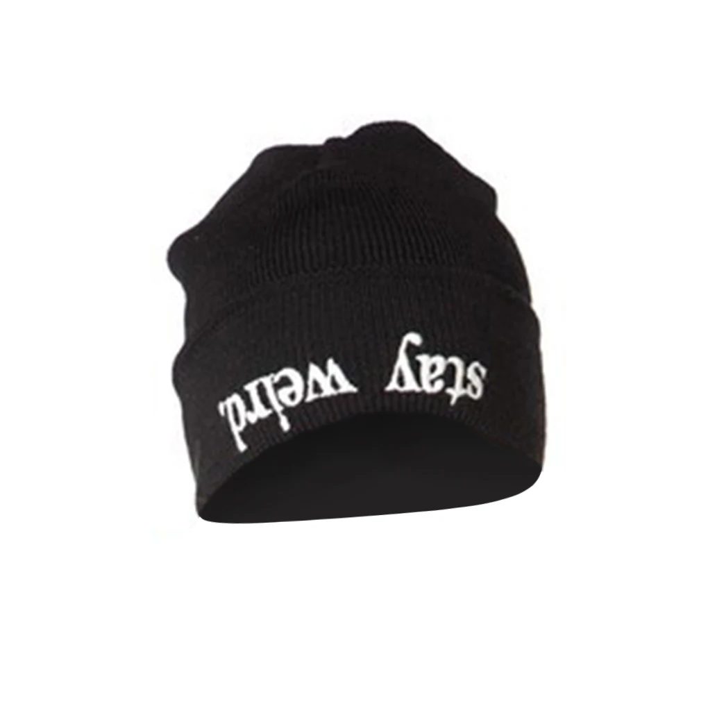 Beanie STAY WEIRD Letter Print Hats for Women Men Autumn Winter Unisex Casual Black Cap Korean Knitted Hat Caps Balaclava
Beanie STAY WEIRD Letter Print Hats for Women Men Autumn Winter Unisex Casual Black Cap Korean Knitted Hat Caps Balaclava