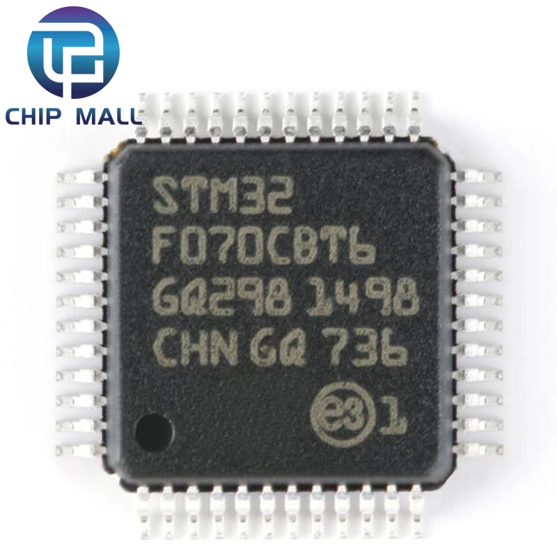 Микроконтроллер STM32F070CBT6 LQFP-48 ARM, 32-разрядный микроконтроллер, микросхема MCU IC, новая оригинальная точка
Микроконтроллер STM32F070CBT6 LQFP-48 ARM, 32-разрядный микроконтроллер, микросхема MCU IC, новая оригинальная точка
