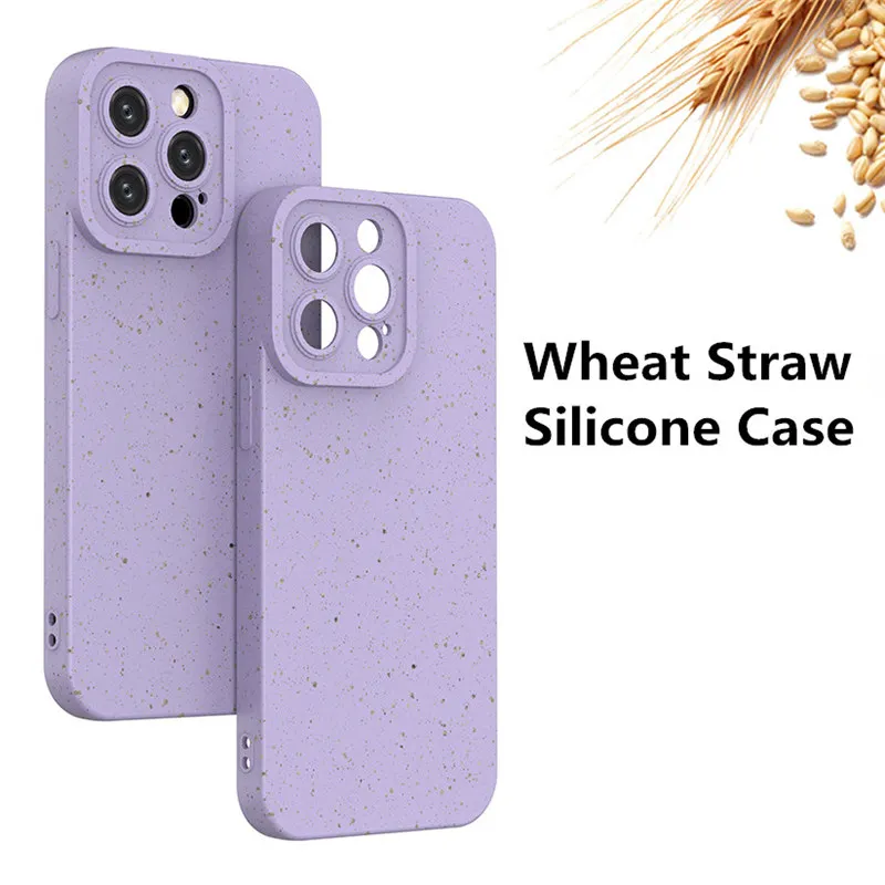 Shockproof Matte Wheat Straw Silicone Phone Case For iPhone 14 12 11 13 Pro Max 14Plus Solid Color Matte Eco-friendly Back Cover
Shockproof Matte Wheat Straw Silicone Phone Case For iPhone 14 12 11 13 Pro Max 14Plus Solid Color Matte Eco-friendly Back Cover