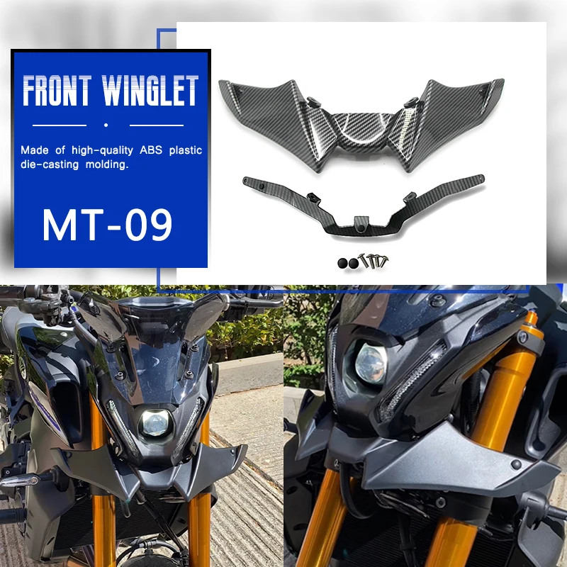 

For YAMAHA MT-09 SP 2021 2022 2023 MT09 21-23 Motorcycle Sport Downforce Naked Forntal Spoilers Aerodynamic Wing Deflector