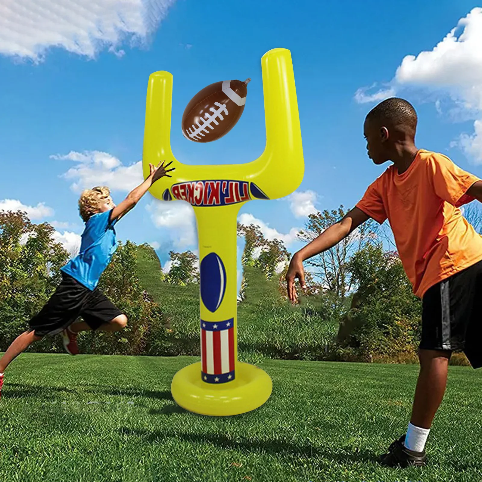 PVC Iatable Rugby Stand Set Protable Children Iatable Rugby Training Stand Outdoor Iatable Training Toys 54*28in
PVC Iatable Rugby Stand Set Protable Children Iatable Rugby Training Stand Outdoor Iatable Training Toys 54*28in