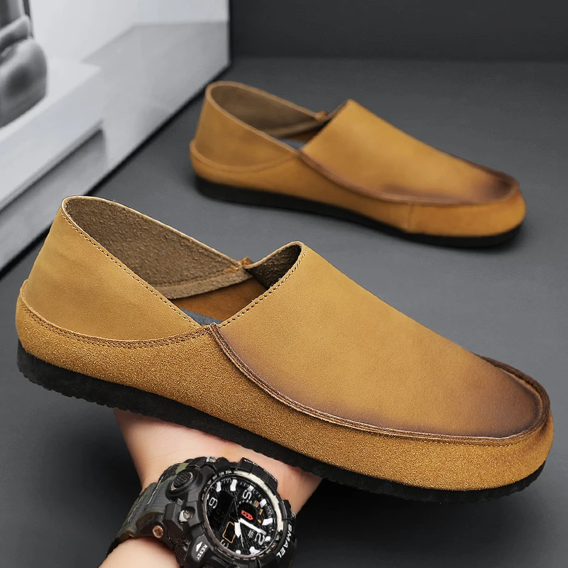 Men's Leather Casual Shoe Fashionable Lazy Loafers Soft Sole Casual Shoes Loafers Slip-Ons Driving Moccasins Boat Shoes Zapatos
Men's Leather Casual Shoe Fashionable Lazy Loafers Soft Sole Casual Shoes Loafers Slip-Ons Driving Moccasins Boat Shoes Zapatos