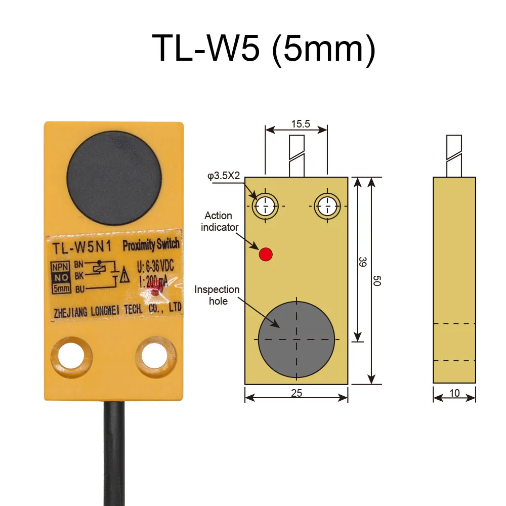 AUCHTEL Индуктивный датчик приближения TL-W5 TL-W7
AUCHTEL Индуктивный датчик приближения TL-W5 TL-W7