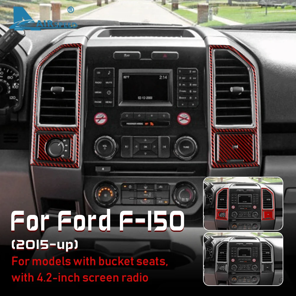 Carbon Fiber for Ford F150 2015 2016 2017 2018 2019 2020 2021 Accessories Interior Trim Car Central Control Air Outlet Sticker
Carbon Fiber for Ford F150 2015 2016 2017 2018 2019 2020 2021 Accessories Interior Trim Car Central Control Air Outlet Sticker