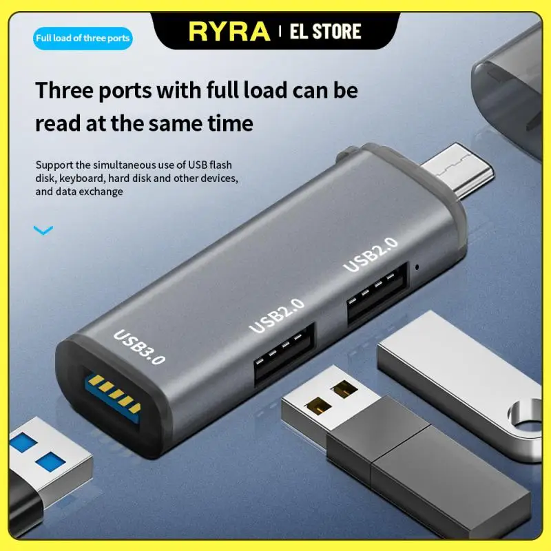 RYRA New Type-c HUB USB C Aluminum Alloy Splitter USB-C 3 IN 1 USB 3.0 Mini And Portable Charging Smart Adapter For MacBook Dell
RYRA New Type-c HUB USB C Aluminum Alloy Splitter USB-C 3 IN 1 USB 3.0 Mini And Portable Charging Smart Adapter For MacBook Dell