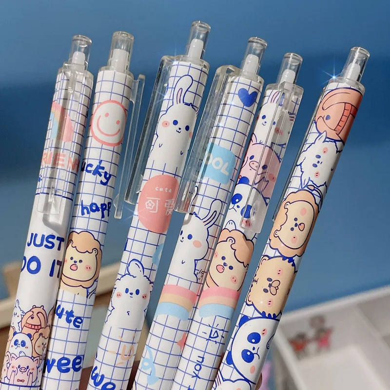 Gel Pen 24pcs Cute Blue Plaid Zoo Press Pens Student Writing Tool 0.5 Black School Office Signature Stationery Birthday Gifts
Gel Pen 24pcs Cute Blue Plaid Zoo Press Pens Student Writing Tool 0.5 Black School Office Signature Stationery Birthday Gifts
