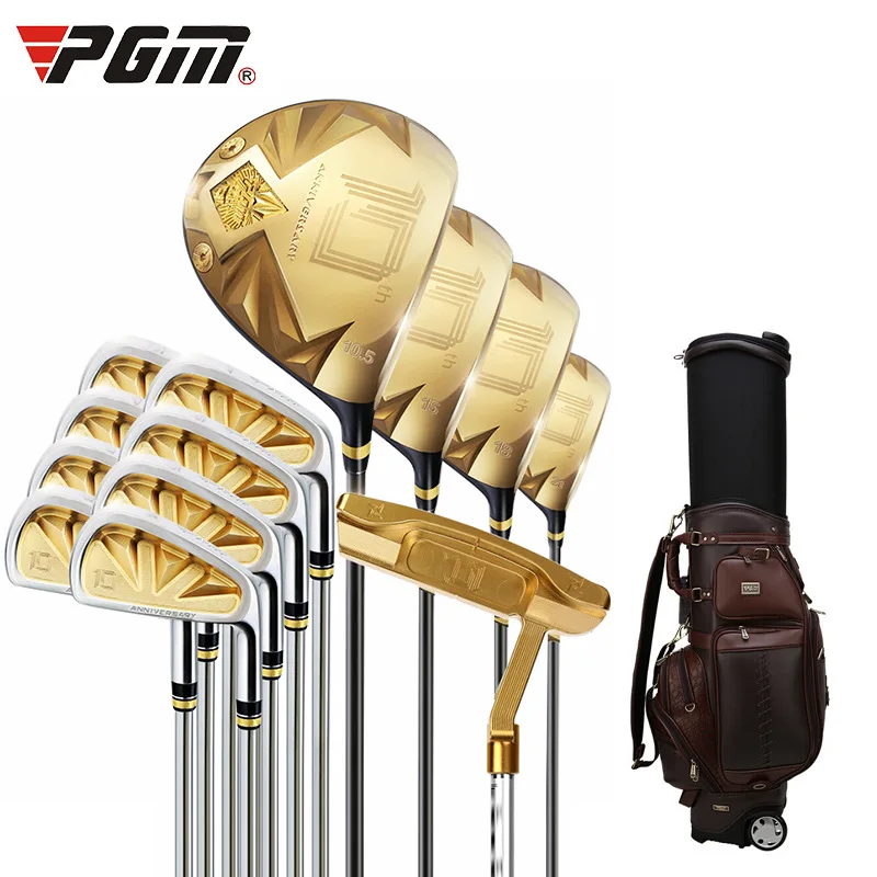 

PGM Mens Golf Clubs with Bag 12 Pieces/Set of Complete Titanium Super Rebound Golf High-end Professional Set MTG009