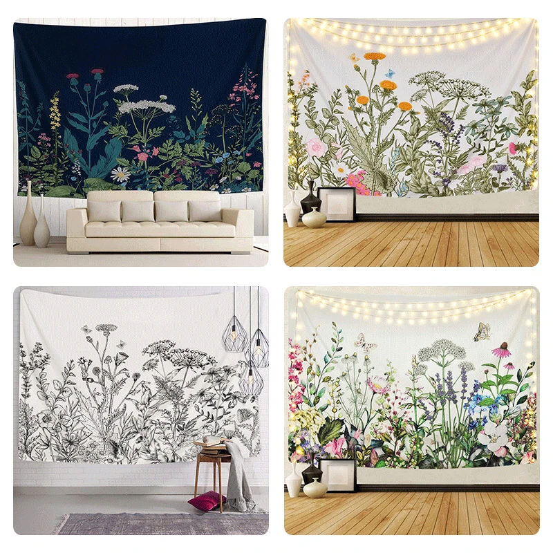 Tropical Leaf Floral Mandala Wall Hanging Flowers Plant Aesthetic Tapestries for Livingroom Bedroom Green Plant Wall Carpet
Tropical Leaf Floral Mandala Wall Hanging Flowers Plant Aesthetic Tapestries for Livingroom Bedroom Green Plant Wall Carpet