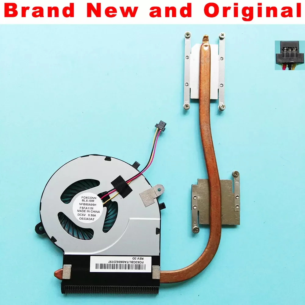 New original radiator For Toshiba Satellite L50-B L55-B L50D-B L55T-B cpu cooling fan heatsink cooler BLX-IMR NFB80A05H FSFA11M
New original radiator For Toshiba Satellite L50-B L55-B L50D-B L55T-B cpu cooling fan heatsink cooler BLX-IMR NFB80A05H FSFA11M