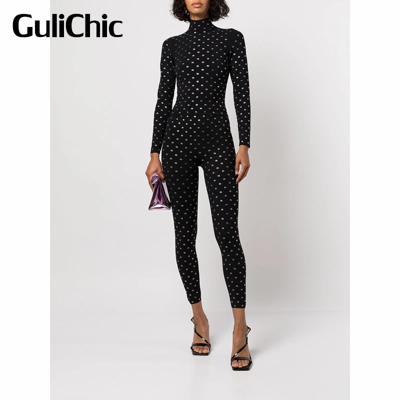 8.18 GuliChic Women Letter Rhinestone Turtleneck Long Sleeve Knitted Slim Short Pullover Knitwear Or Leggings Casual Set 
8.18 GuliChic Women Letter Rhinestone Turtleneck Long Sleeve Knitted Slim Short Pullover Knitwear Or Leggings Casual Set
