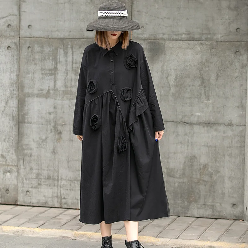 SuperAen Fashion Three-dimensional Bud Splicing Gauze Big Swing A-line 2022 Spring Loose Plus Size Full Dresses Women
SuperAen Fashion Three-dimensional Bud Splicing Gauze Big Swing A-line 2022 Spring Loose Plus Size Full Dresses Women