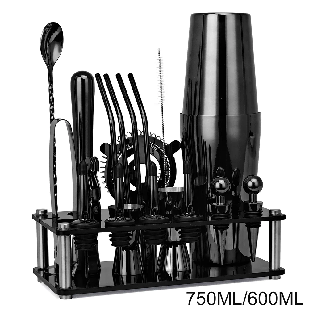 Cocktail Shaker Set Bartender Kit Boston Cocktail Shaker Mixer With Jigger Pourer Strainer Spoon Ice Tong Stand Bar Tools 20pcs
Cocktail Shaker Set Bartender Kit Boston Cocktail Shaker Mixer With Jigger Pourer Strainer Spoon Ice Tong Stand Bar Tools 20pcs