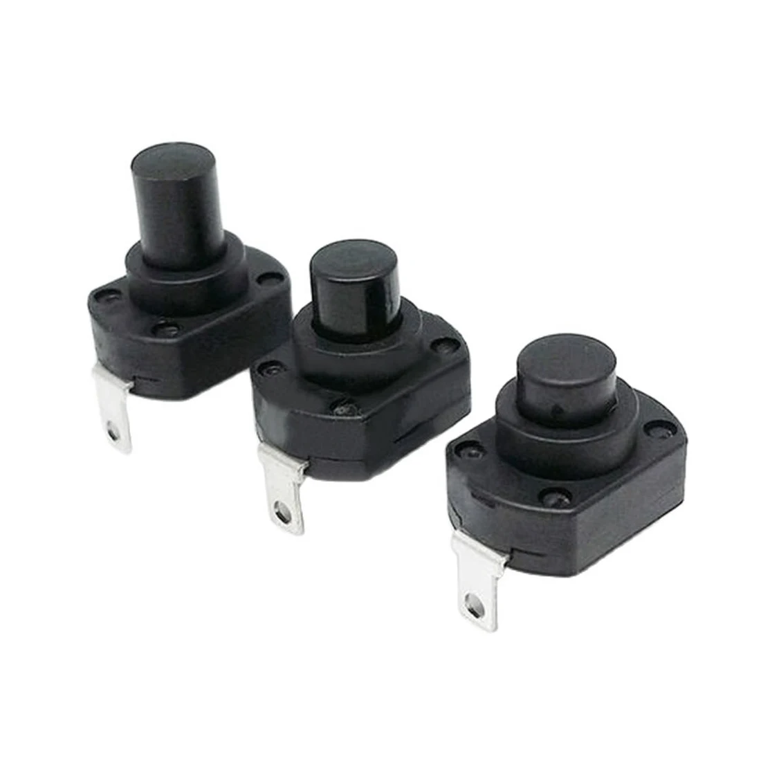 

10pcs Switch Flashlight Switches Self Locking Push Button Micro Power Buttons Key 3A/6A/10A Wholesale Price