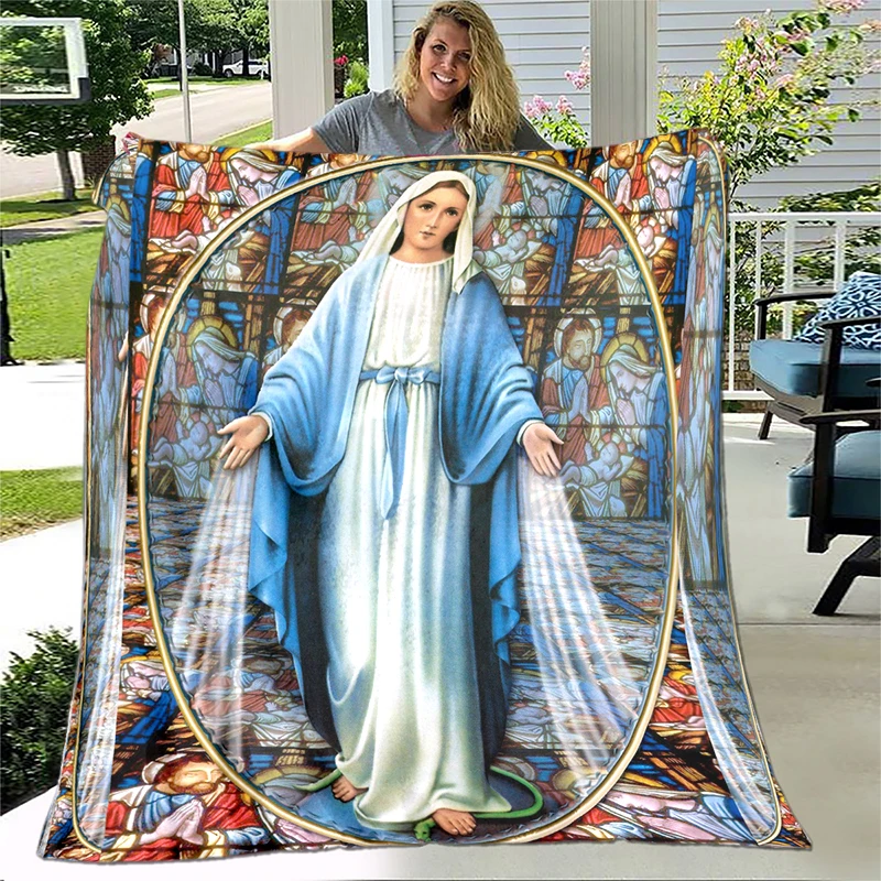Soft Throw Blanket Bedding Flannel Living Room/Bedroom Warm Jesus Virgin Mary Blanket Virgin Mary Blanket Cross Blanket Home
Soft Throw Blanket Bedding Flannel Living Room/Bedroom Warm Jesus Virgin Mary Blanket Virgin Mary Blanket Cross Blanket Home