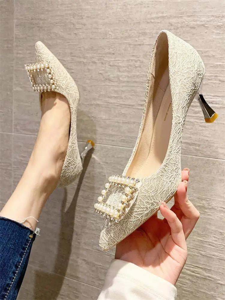 High Heels Pointed Toe Crystal Shoes Sandals Ladies Slip On Branded Pumps Lace-Up Shallow Mouth 2022 Spikes Ornaments African St
High Heels Pointed Toe Crystal Shoes Sandals Ladies Slip On Branded Pumps Lace-Up Shallow Mouth 2022 Spikes Ornaments African St