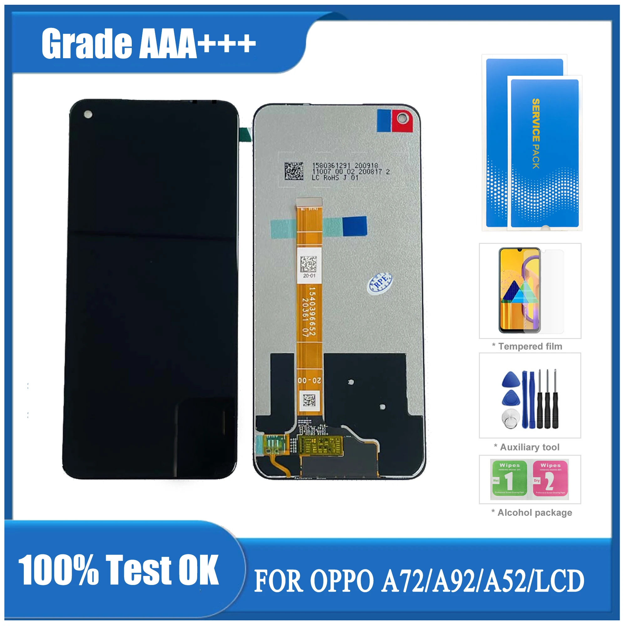 Original Black 6.5 ”For Oppo A72 A92 A52 CPH2069 CPH2067 LCD Display Touchscreen Digitizer Assembly
Original Black 6.5 ”For Oppo A72 A92 A52 CPH2069 CPH2067 LCD Display Touchscreen Digitizer Assembly