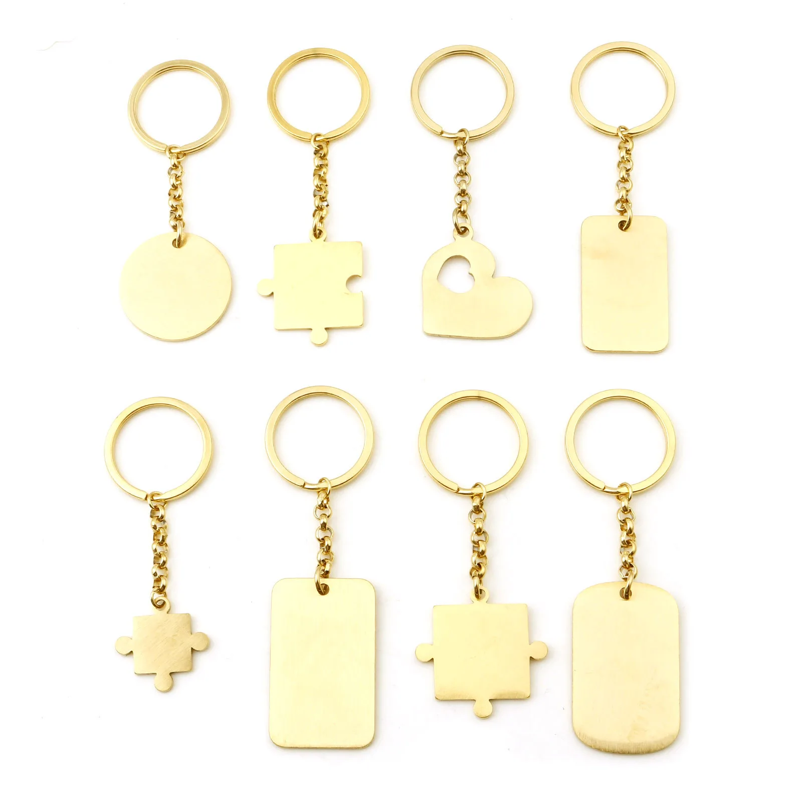 304 Stainless Steel Keychain & Keyring Gold Color Geometric Heart Blank Stamping Tags Keychain for Man Women 1 PC
304 Stainless Steel Keychain & Keyring Gold Color Geometric Heart Blank Stamping Tags Keychain for Man Women 1 PC