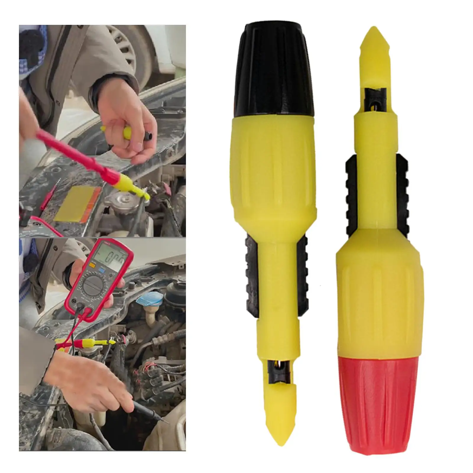 2x Insulation Wire Piercing Puncture Probe Set Circuit Repair Tools Adjustable Detection Clip Fit for Multimeter Testing
2x Insulation Wire Piercing Puncture Probe Set Circuit Repair Tools Adjustable Detection Clip Fit for Multimeter Testing