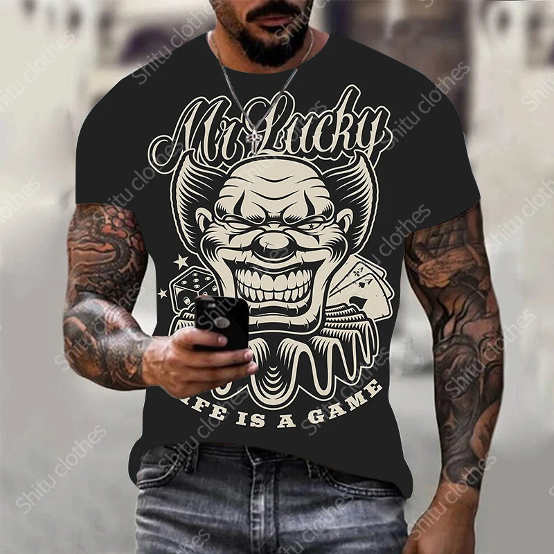 2022 Summer Popular Skull 3d Printed T-shirts Men's Fashion Casual Loose T-shirts Design Graphics Streetwear Male Short Sleeves
2022 Summer Popular Skull 3d Printed T-shirts Men's Fashion Casual Loose T-shirts Design Graphics Streetwear Male Short Sleeves