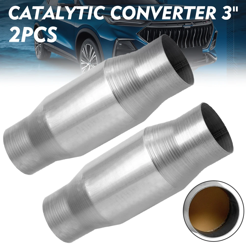 1PAIR 2PCS 3" INCH SPORTS CAT CATALYTIC CONVERTER HIGH FLOW 400 CELL UNIVERSAL STAINLESS STEEL
1PAIR 2PCS 3" INCH SPORTS CAT CATALYTIC CONVERTER HIGH FLOW 400 CELL UNIVERSAL STAINLESS STEEL