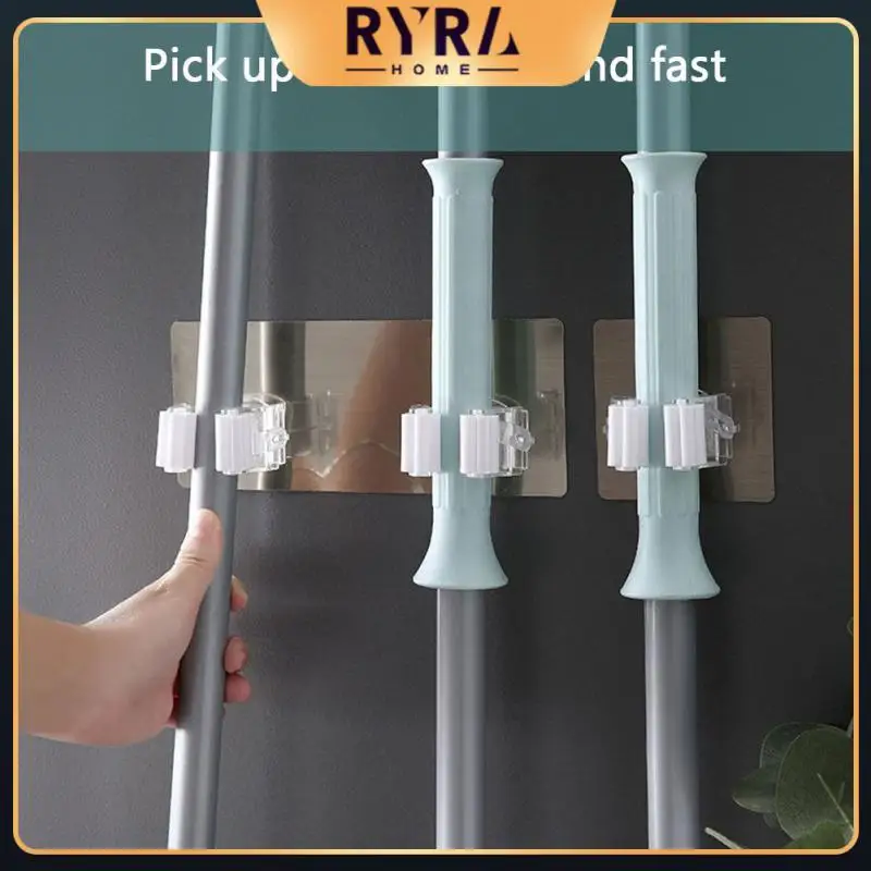 2/4/5PCS High Quality Wall Mounted Storage Rack Household Storage Mop Organizer Holder Domestic Wall Mop Holder Hook Stand 
2/4/5PCS High Quality Wall Mounted Storage Rack Household Storage Mop Organizer Holder Domestic Wall Mop Holder Hook Stand