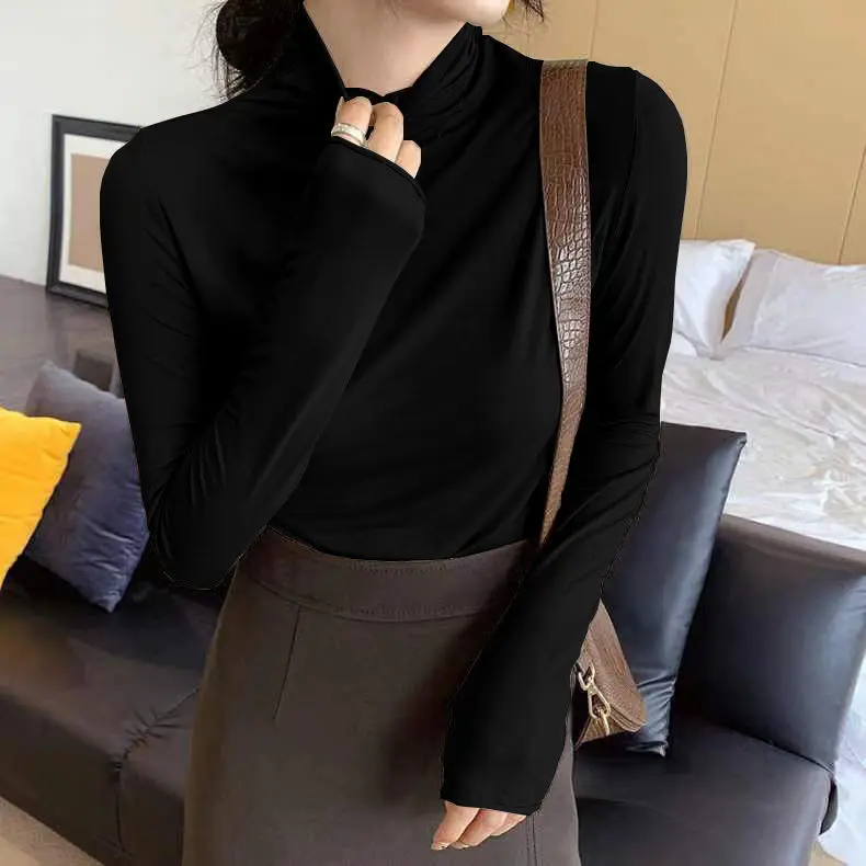 2023 New O Neck Polyester T Shirt Woman Autumn Fashion Long Sleeve Shirt Women's T-shirt Loose Korean Style Women Shirts #9970
2023 New O Neck Polyester T Shirt Woman Autumn Fashion Long Sleeve Shirt Women's T-shirt Loose Korean Style Women Shirts #9970