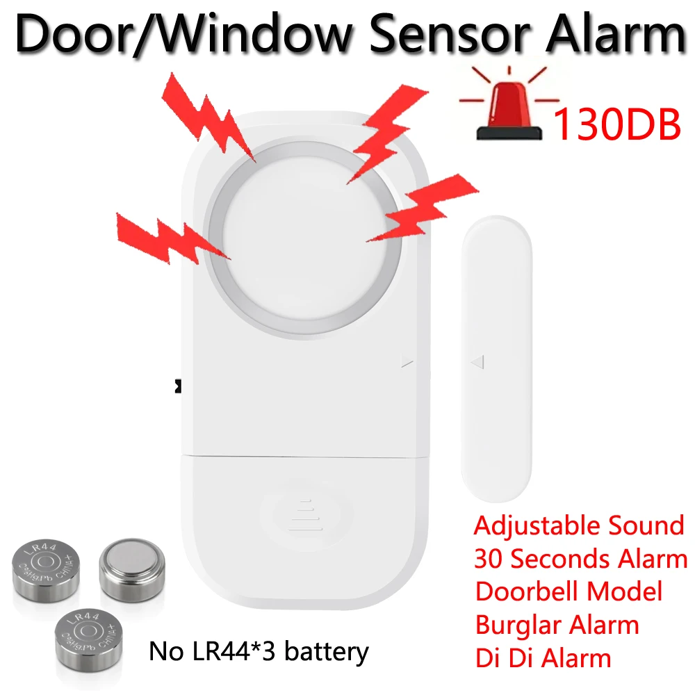 

Door Opening Sensor Doorbell Wireless Time Delay Door Alarm Anti-theft Door Window Security Alarm Refrigerator Alarm Door Sensor