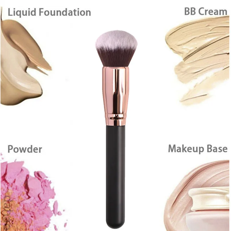 Luxury Champagne Makeup Brushes Flat Top Foundation Brush Large Face Brush Repair brush contour brush for Liquid Cream Powder 
Luxury Champagne Makeup Brushes Flat Top Foundation Brush Large Face Brush Repair brush contour brush for Liquid Cream Powder