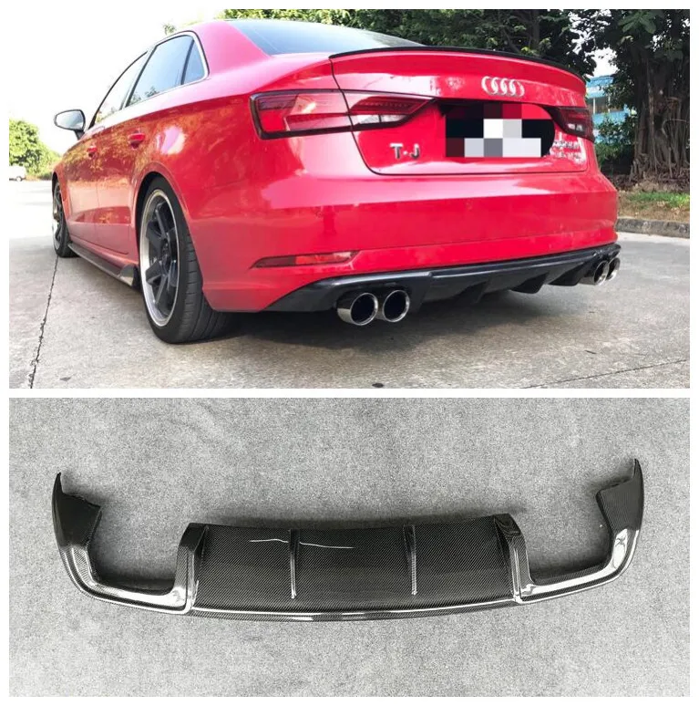 For Audi A3 Sline S3 Sedan 2017-2020 Carbon Fiber Car Bumper Front Lip Spoiler Rear Diffuser Protector Cover
For Audi A3 Sline S3 Sedan 2017-2020 Carbon Fiber Car Bumper Front Lip Spoiler Rear Diffuser Protector Cover