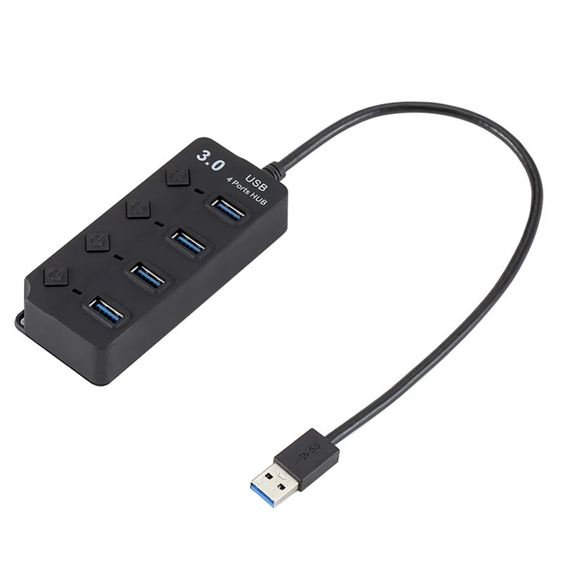 100% Brand New 4 USB3.0 Ports 5Gbps High Speed USB Hub Charging Adapter With Switches US Plug Support Hot-swapping
100% Brand New 4 USB3.0 Ports 5Gbps High Speed USB Hub Charging Adapter With Switches US Plug Support Hot-swapping