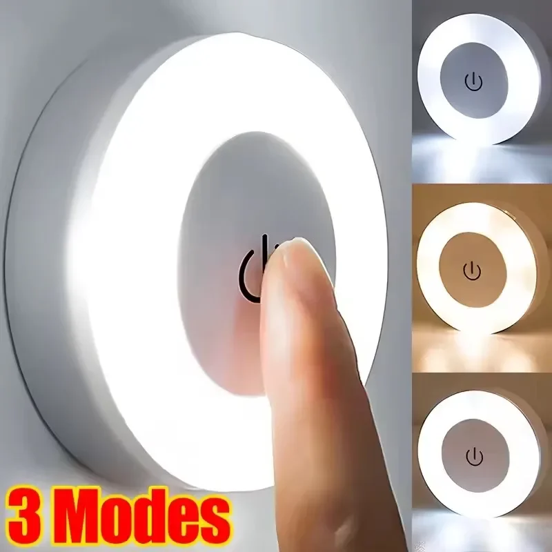 USB-реchargeable LED ночник круглый белый
USB-реchargeable LED ночник круглый белый