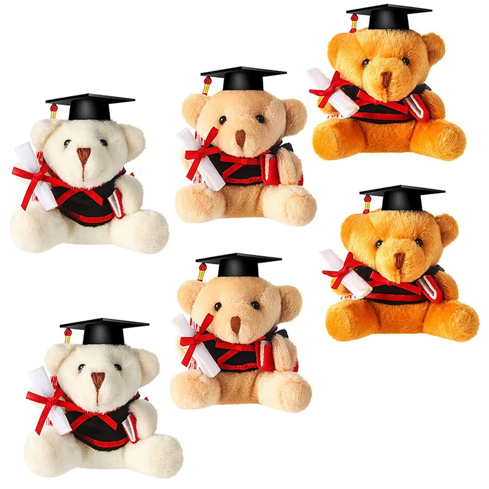 Graduation Hat Stuffed Bear Key Chain Plush Keychains Backpack Charms Ring Small Decor
Graduation Hat Stuffed Bear Key Chain Plush Keychains Backpack Charms Ring Small Decor