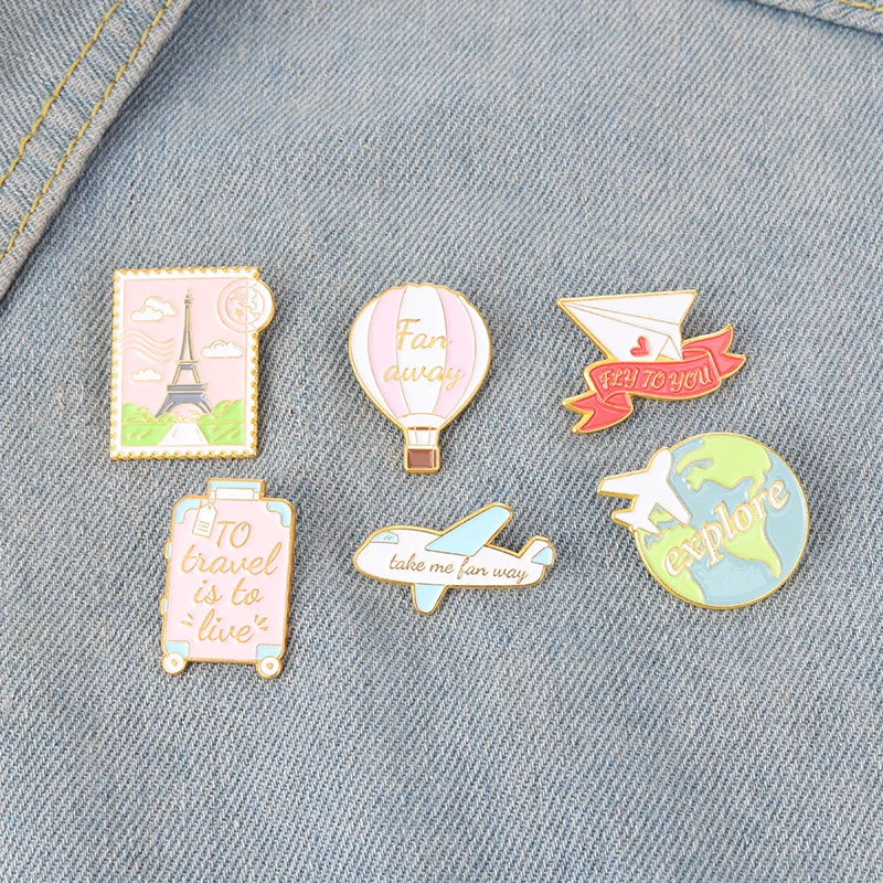 Earth Lapel Pins Plane Friends Hot Air Balloon Christmas Enamel Pin Badges New Year Gift Women's Brooch Jewelry Fashion
Earth Lapel Pins Plane Friends Hot Air Balloon Christmas Enamel Pin Badges New Year Gift Women's Brooch Jewelry Fashion