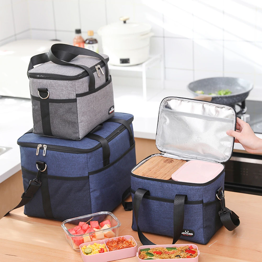 Уличная сумка для пикника, вместительные теплоизолированные сумки-Кулеры, Портативные водонепроницаемые утолщенные Модные Простые для кемпинга и барбекю 
Уличная сумка для пикника, вместительные теплоизолированные сумки-Кулеры, Портативные водонепроницаемые утолщенные Модные Простые для кемпинга и барбекю