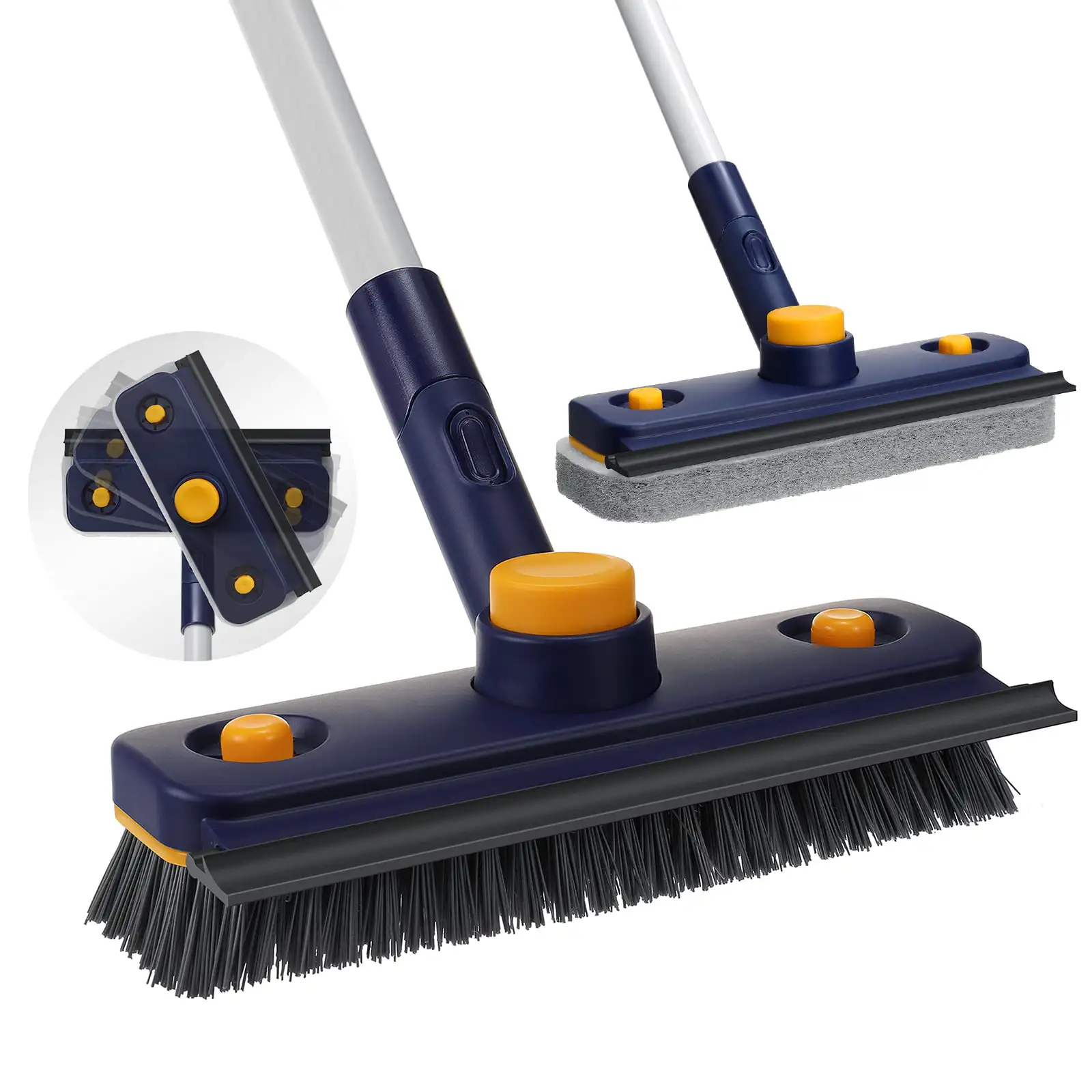 Floor Scrub Brush with Long Handle Stiff Carpet Deck Brush 3 in 1 Floor Scrubber,Removable Brush Head,Bristle Head+Scrubber Head
Floor Scrub Brush with Long Handle Stiff Carpet Deck Brush 3 in 1 Floor Scrubber,Removable Brush Head,Bristle Head+Scrubber Head