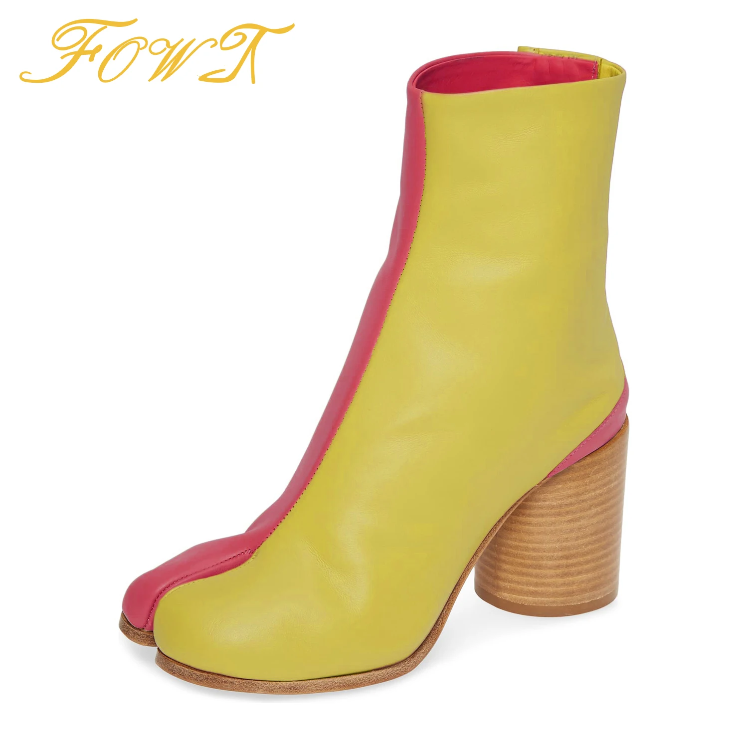 Mixed Colors Woman Booties Round High Chunky Heels Ankle Boots Pig Trotter Toe Cap Leather Big Size 13 15 Lady Winter Shoes FOWT
Mixed Colors Woman Booties Round High Chunky Heels Ankle Boots Pig Trotter Toe Cap Leather Big Size 13 15 Lady Winter Shoes FOWT