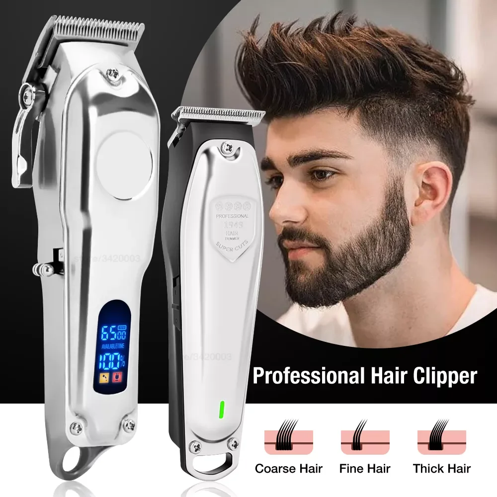 Hair Clipper Prefessional Barber Clipper Lithium Ion Powerful Haircut Hair Trimmer Shaver Hair Cutting Machine for Men
Hair Clipper Prefessional Barber Clipper Lithium Ion Powerful Haircut Hair Trimmer Shaver Hair Cutting Machine for Men