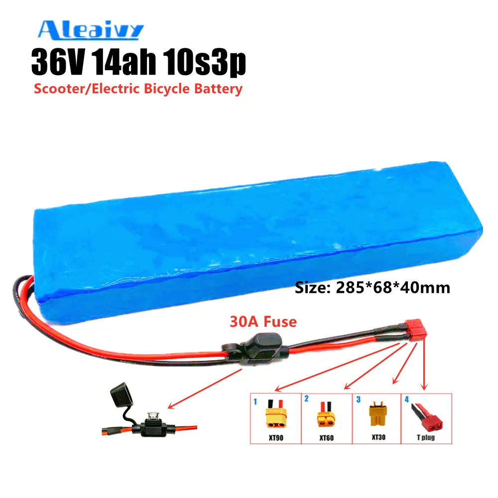 36V 14ah 10s3p lithium battery pack is applicable to 250W 350W 500W scooter, electric bicycle, built-in 30A BMS and fuse device
36V 14ah 10s3p lithium battery pack is applicable to 250W 350W 500W scooter, electric bicycle, built-in 30A BMS and fuse device