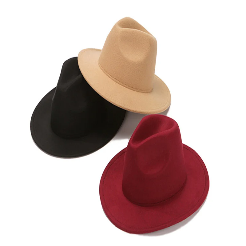 Fedora Hat Women Wide Brim Autumn Solid Formal Dress Wedding Women Hats Camel Black White Fedora Felted Classic Jazz Winter Hats
Fedora Hat Women Wide Brim Autumn Solid Formal Dress Wedding Women Hats Camel Black White Fedora Felted Classic Jazz Winter Hats