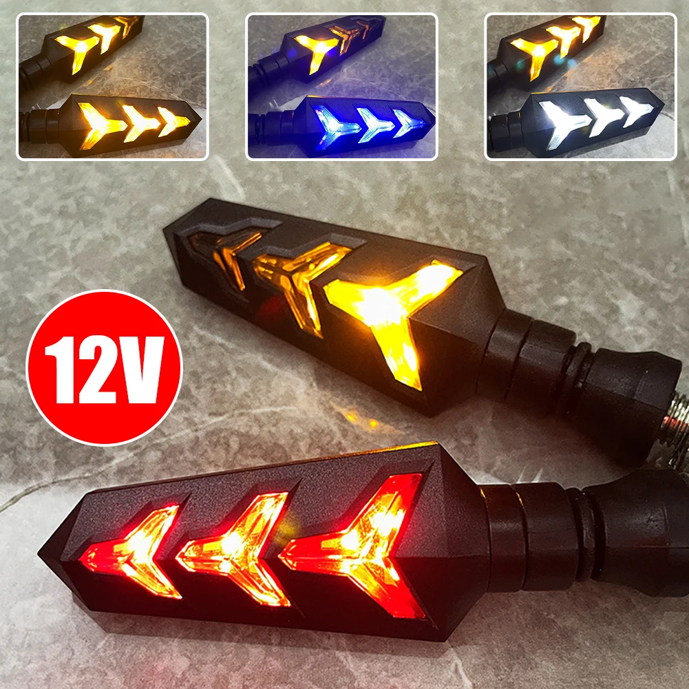 2pcs Motorcycle LED Turn Signal DRL Universal 12V Amber Flowing Water Turn Signal Indicator for Motorcycle Electric Scooter
2pcs Motorcycle LED Turn Signal DRL Universal 12V Amber Flowing Water Turn Signal Indicator for Motorcycle Electric Scooter