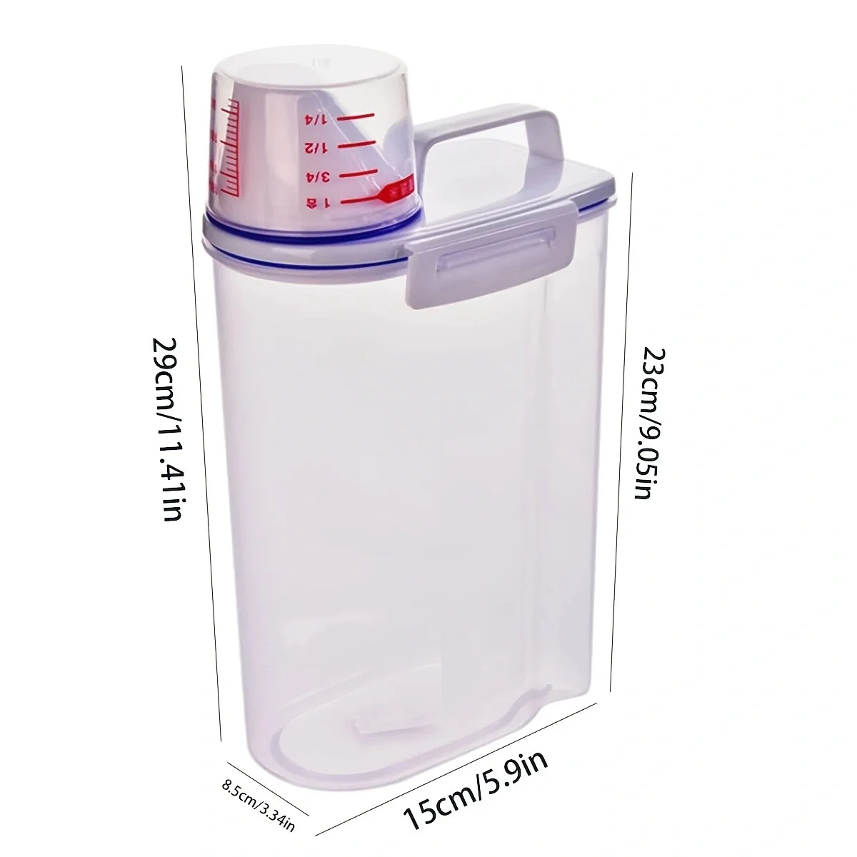 Контейнер Для Риса 2,3 Л С Мерным Стаканом, Герметичный Пластиковый Контейнер Для Хранения На Кухне, Органайзер Для Зерна, Муки
Контейнер Для Риса 2,3 Л С Мерным Стаканом, Герметичный Пластиковый Контейнер Для Хранения На Кухне, Органайзер Для Зерна, Муки