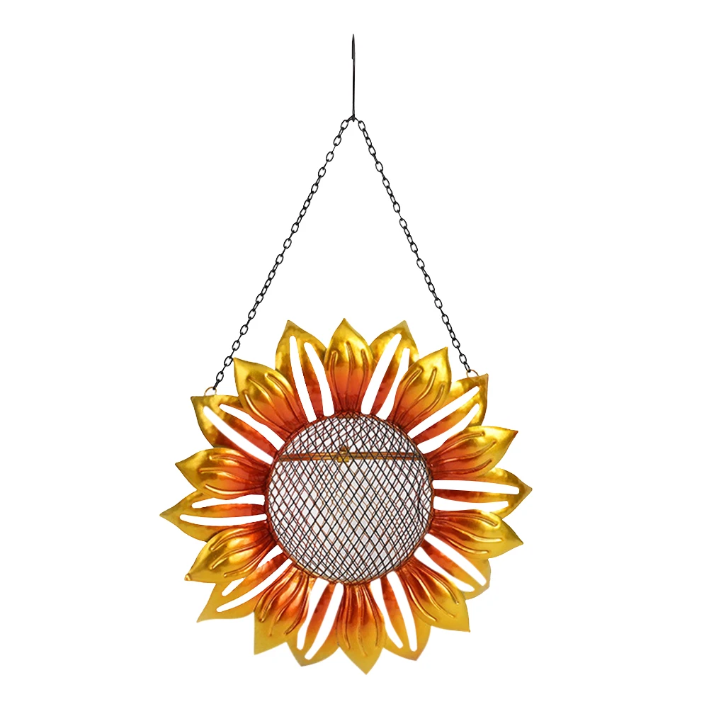 New Flower-shaped Bird Feeder Metal Hanging Sunflower-Shaped Wild Bird Feeder with Mesh Design for Backyard Garden Yard Outdoor
New Flower-shaped Bird Feeder Metal Hanging Sunflower-Shaped Wild Bird Feeder with Mesh Design for Backyard Garden Yard Outdoor