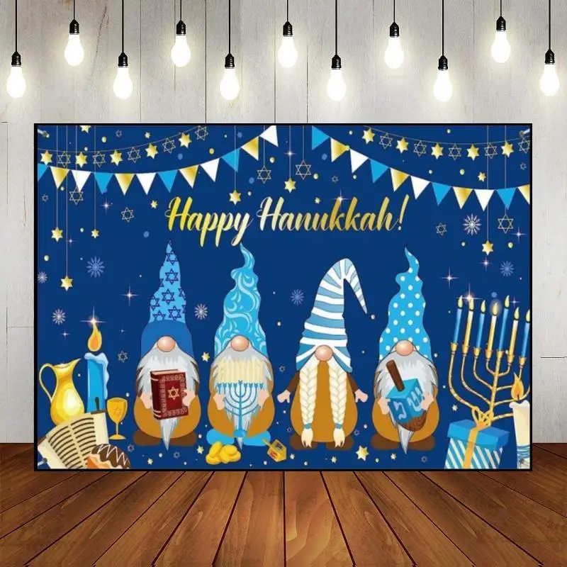 Happy Hanukkah Lantern Background Custom Birthday Backdrop Magic Photography Backdrops Party Photo Decoration Baby Shower Studio
Happy Hanukkah Lantern Background Custom Birthday Backdrop Magic Photography Backdrops Party Photo Decoration Baby Shower Studio